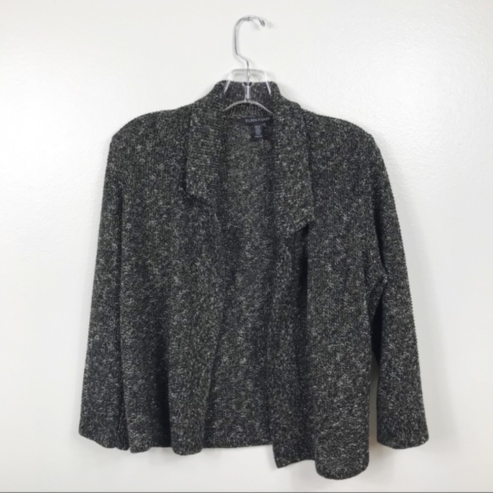 Eileen Fisher Open Cardigan Organic Cotton Linen